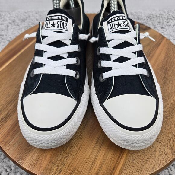 Converse Womesn 8 CTAS All Star Shoreline Slip Ox Black White Y2K Casual Sneaker - Picture 6 of 11